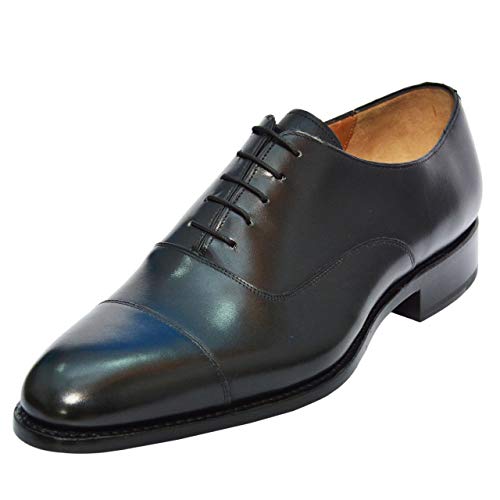 Newbury 353 - French Calf Handmade Goodyear Welted Shoes (9 UK) Black