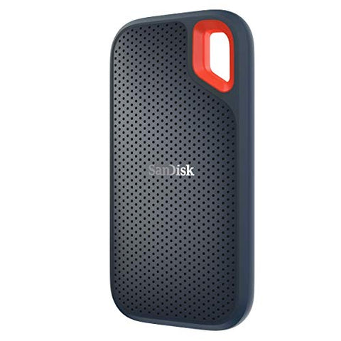 SanDisk Extreme Portable SSD externe SSD 500 GB (externe Festplatte mit SSD Technologie 2,5 Zoll, 550 MB/s Übertragungsraten, stoßfest, AES-Verschlüsselung, wasser- und staubfest) grau