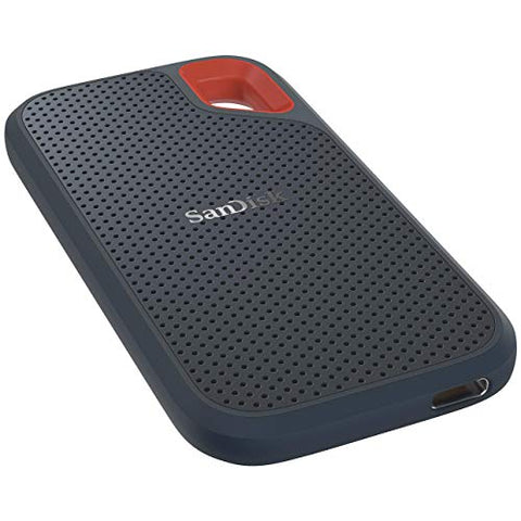 SanDisk Extreme Portable SSD externe SSD 500 GB (externe Festplatte mit SSD Technologie 2,5 Zoll, 550 MB/s Übertragungsraten, stoßfest, AES-Verschlüsselung, wasser- und staubfest) grau