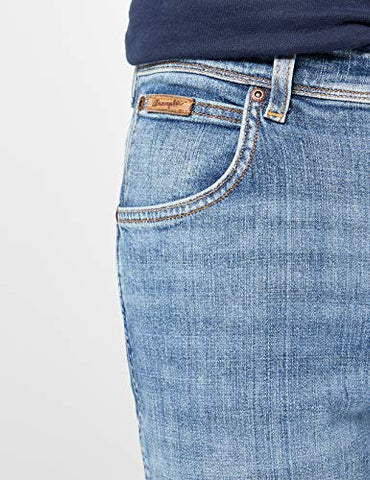 Wrangler Men's TEXAS - CONTRASTS Straight Fit Jeans, Blue,38W / 30L