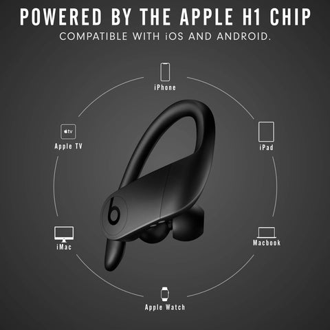 Powerbeats Pro Wireless Earbuds - Apple H1 Headphone Chip, Class 1 Bluetooth Headphones, 9 Hours of Listening Time, Sweat Resistant, Built-in Microphone - Black