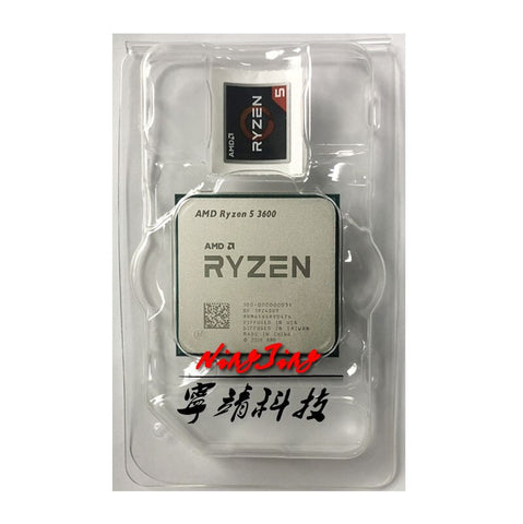 AMD Ryzen 5 3600 R5 3600 3,6 GHz Sechs-Core Zwölf-Gewinde CPU Prozessor 7NM 65W L3 = 32M 100-000000031 Buchse AM4 neue aber keine fan