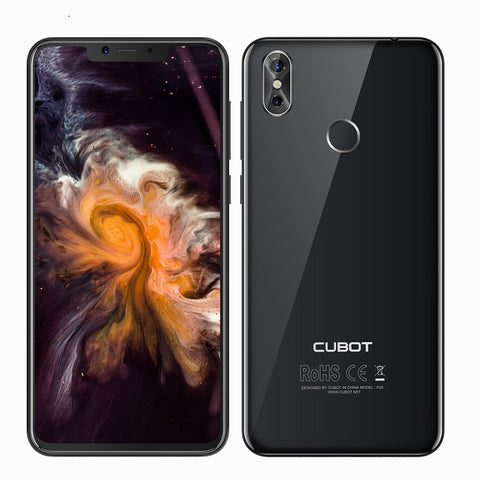 Cubot P20 Android 8.0 19:9 Notch Screen 4GB 64GB 6.18'' MT6750T Octa-Core Smartphone 4000mAh 2246*1080 20MP+2.0MP 4G Telephone