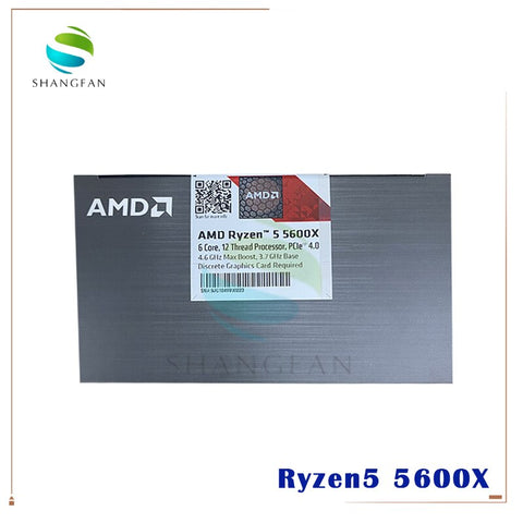 NEUE AMD Ryzen 5 5600X R5 5600X 3,7 GHz Sechs-Core zwölf-Gewinde 65W CPU Prozessor L3 = 32M 100-000000065 Buchse AM4 mit kühler fan