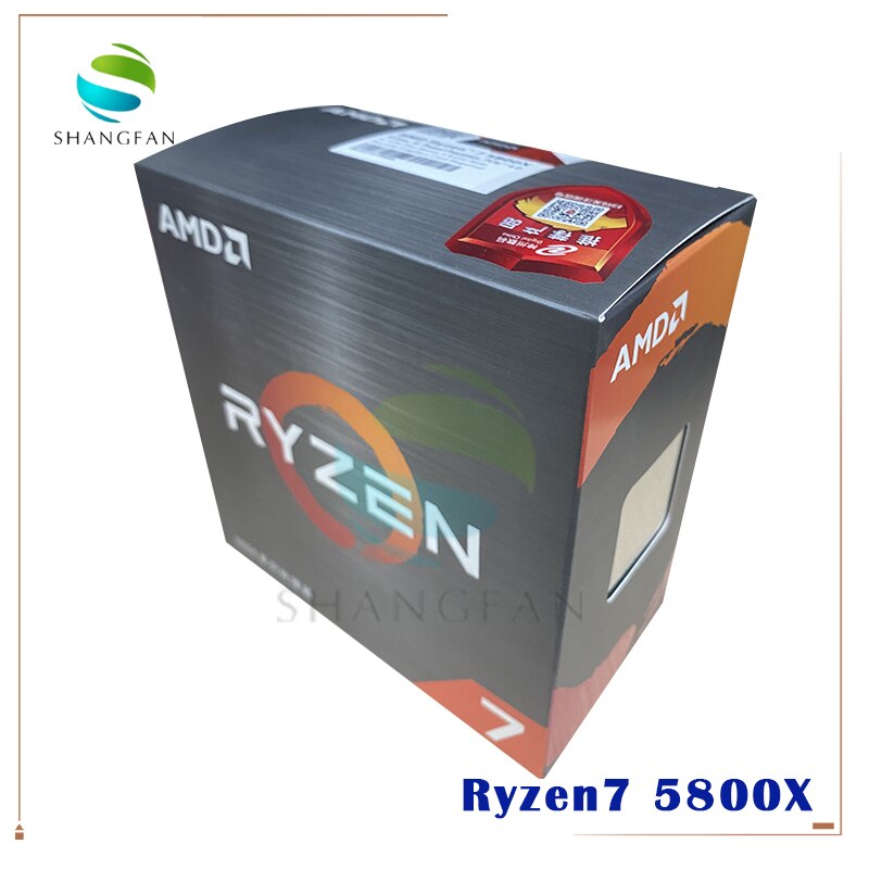 NEUE AMD Ryzen 7 5800X R7 5800X 3,8 GHz Acht-Core sechzehn-Gewinde 105W CPU Prozessor L3 = 32M 100-000000063 Buchse AM4 keine fan