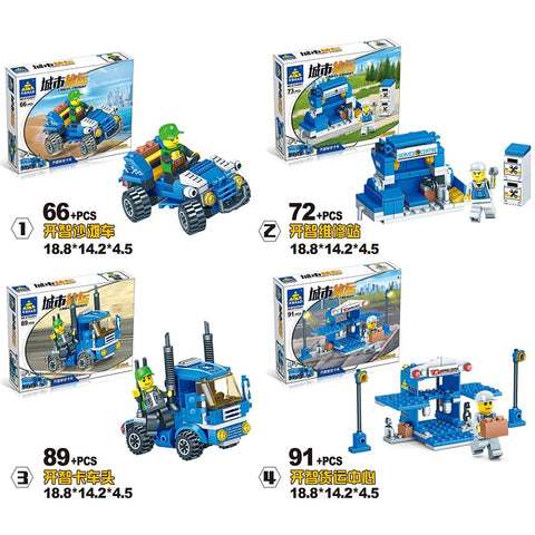 NEW 318pcs 4 IN 1 URBAN FREIGHT Building Blocks LegoINGlys City Truck  Blocks Toy Bricks Educational Building Toys for Children