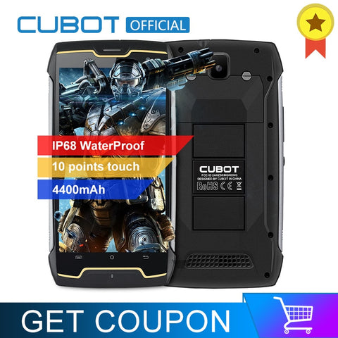 Original Cubot KingKong IP68 Waterproof Smartphone Dustproof Shockproof Cellular MT6580 Quad Core 5.0 Inch HD 2GB 16GB 4400mAh