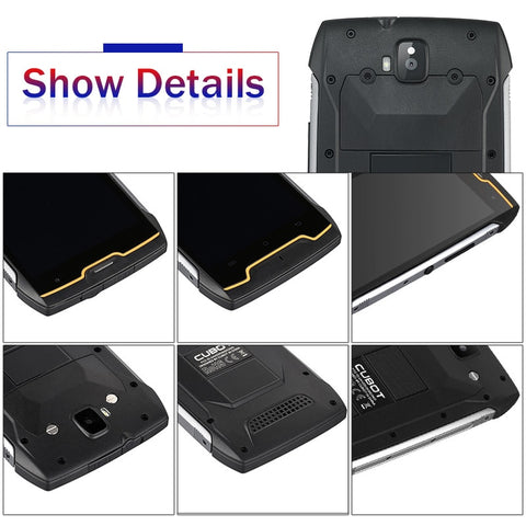Original Cubot KingKong IP68 Waterproof Smartphone Dustproof Shockproof Cellular MT6580 Quad Core 5.0 Inch HD 2GB 16GB 4400mAh