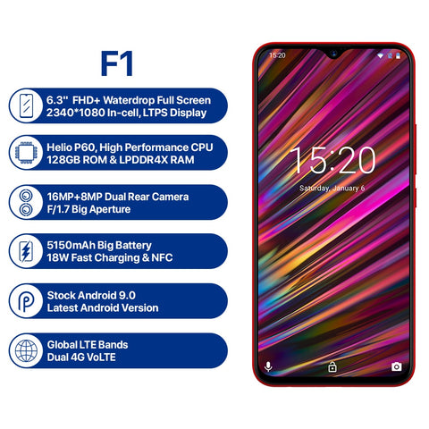 UMIDIGI F1 Android 9.0 6.3