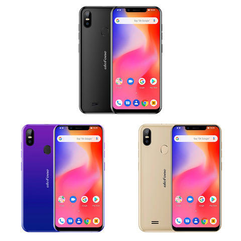 Ulefone S10 Pro Mobile Phone Android 8.1 5.7 inch 19:9 MT6739 Quad Core 2GB RAM 16GB ROM 13MP+5MP Face Unlock 4G Smartphone