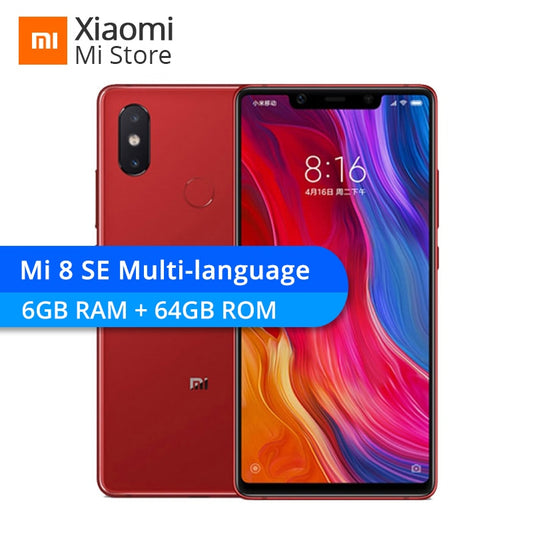 Xiaomi MI8 SE 6GB RAM 64GB ROM MI 8 SE Snapdragon 710 Octa Core 5.88" 18.7:9 Full Screen 2244x1080 Dual Rear Camera Smartphone