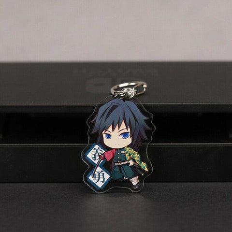 Demon Slayer:Kimetsu no Yaiba Two-sided Acrylic Keychain Cosplay Anime Pendant Keyring Key Chains