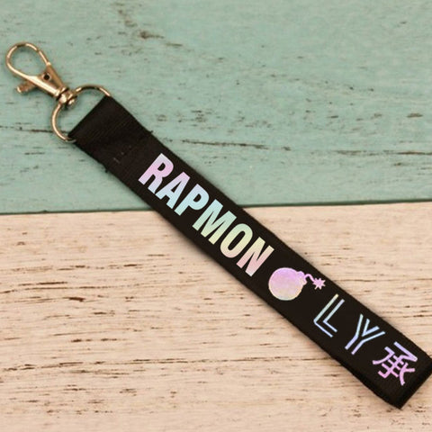 KPOP Keychain Laser Bangtan Boys Lanyard Love Yourself Key Chains RAPMONSTER V JUNGKOOK JIMIN JHOPE RM Keyring Accessories