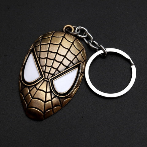 2019 Marvel The Avengers Keychain Thor's Hammer Thanos Gauntlet Captain America Shield Hulk Batman Mask Key Ring Wholesale