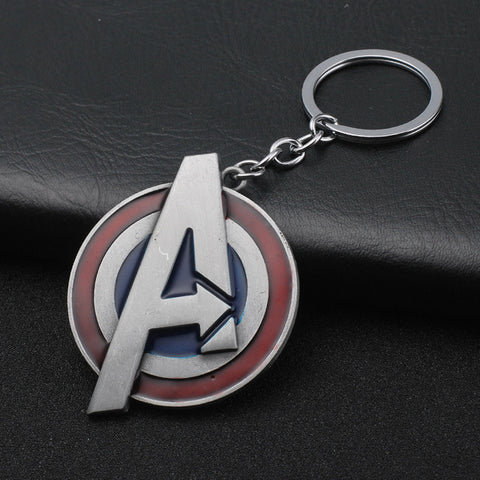 2019 Marvel The Avengers Keychain Thor's Hammer Thanos Gauntlet Captain America Shield Hulk Batman Mask Key Ring Wholesale