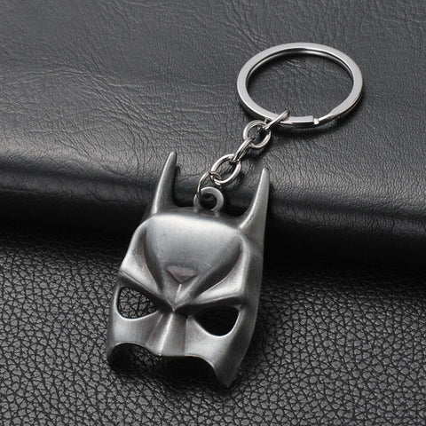 2019 Marvel The Avengers Keychain Thor's Hammer Thanos Gauntlet Captain America Shield Hulk Batman Mask Key Ring Wholesale