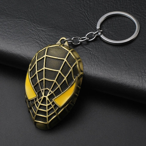 2019 Marvel The Avengers Keychain Thor's Hammer Thanos Gauntlet Captain America Shield Hulk Batman Mask Key Ring Wholesale