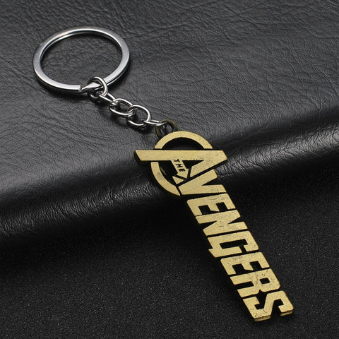 2019 Marvel The Avengers Keychain Thor's Hammer Thanos Gauntlet Captain America Shield Hulk Batman Mask Key Ring Wholesale