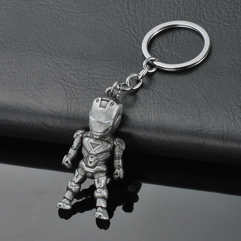 2019 Marvel The Avengers Keychain Thor's Hammer Thanos Gauntlet Captain America Shield Hulk Batman Mask Key Ring Wholesale