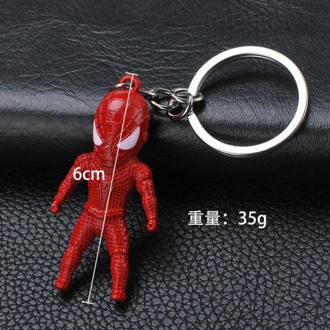 2019 Marvel The Avengers Keychain Thor's Hammer Thanos Gauntlet Captain America Shield Hulk Batman Mask Key Ring Wholesale