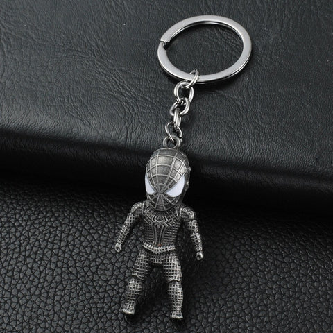 2019 Marvel The Avengers Keychain Thor's Hammer Thanos Gauntlet Captain America Shield Hulk Batman Mask Key Ring Wholesale