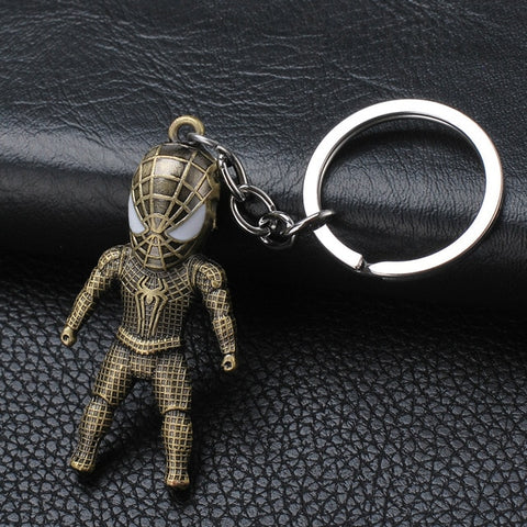 2019 Marvel The Avengers Keychain Thor's Hammer Thanos Gauntlet Captain America Shield Hulk Batman Mask Key Ring Wholesale