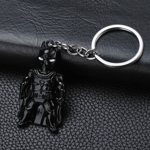 2019 Marvel The Avengers Keychain Thor's Hammer Thanos Gauntlet Captain America Shield Hulk Batman Mask Key Ring Wholesale