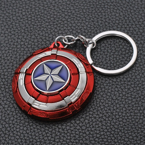 2019 Marvel The Avengers Keychain Thor's Hammer Thanos Gauntlet Captain America Shield Hulk Batman Mask Key Ring Wholesale