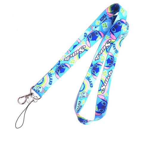 #03 1 pcs cartoon  mickey minnie princess stitch Donald Duck Daisy Lanyard Key Lanyard Cosplay Badge ID Cards Holders Neck