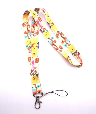 #03 1 pcs cartoon  mickey minnie princess stitch Donald Duck Daisy Lanyard Key Lanyard Cosplay Badge ID Cards Holders Neck