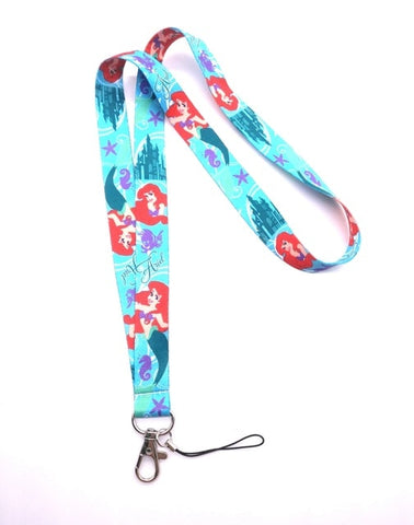 #03 1 pcs cartoon  mickey minnie princess stitch Donald Duck Daisy Lanyard Key Lanyard Cosplay Badge ID Cards Holders Neck