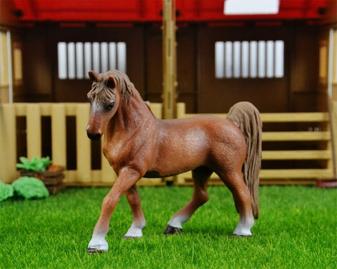 44 types farm Animals Appaloosa Harvard Hannover Clydesdale Quarter arabian Horse collection farm stable figure Model kids toy