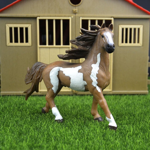 44 types farm Animals Appaloosa Harvard Hannover Clydesdale Quarter arabian Horse collection farm stable figure Model kids toy