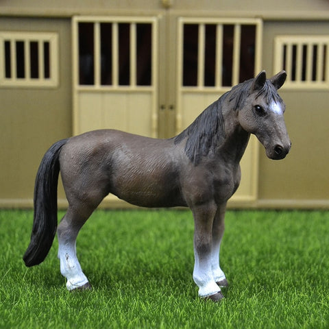 44 types farm Animals Appaloosa Harvard Hannover Clydesdale Quarter arabian Horse collection farm stable figure Model kids toy