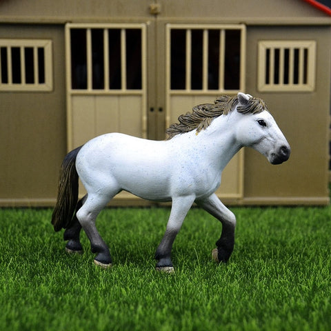 44 types farm Animals Appaloosa Harvard Hannover Clydesdale Quarter arabian Horse collection farm stable figure Model kids toy