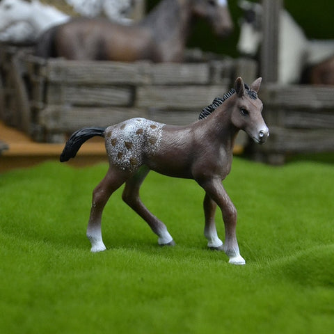 44 types farm Animals Appaloosa Harvard Hannover Clydesdale Quarter arabian Horse collection farm stable figure Model kids toy