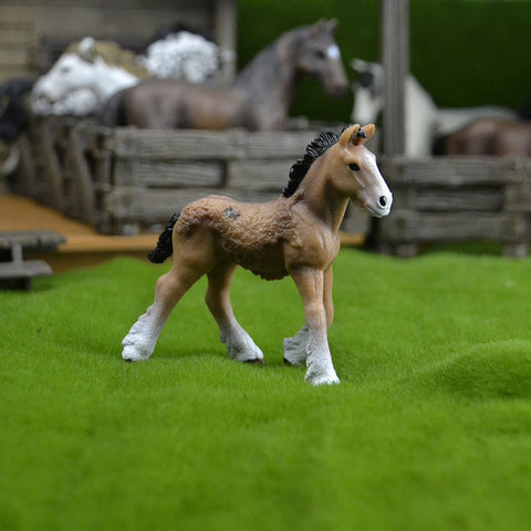 44 types farm Animals Appaloosa Harvard Hannover Clydesdale Quarter arabian Horse collection farm stable figure Model kids toy