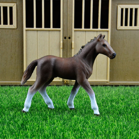 44 types farm Animals Appaloosa Harvard Hannover Clydesdale Quarter arabian Horse collection farm stable figure Model kids toy