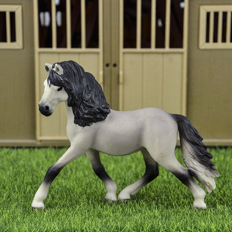 44 types farm Animals Appaloosa Harvard Hannover Clydesdale Quarter arabian Horse collection farm stable figure Model kids toy