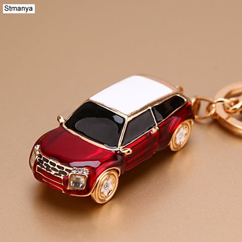 Hot sale Crystal Car Key Chain New metal Varied Key Holder Fashion Bag Charm Accessories Rhinestones Lovely Keychain K1724