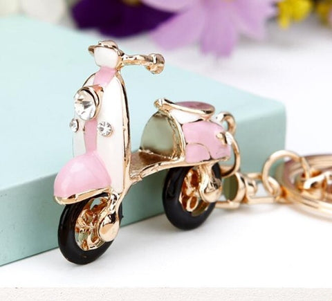 Hot sale Crystal Car Key Chain New metal Varied Key Holder Fashion Bag Charm Accessories Rhinestones Lovely Keychain K1724