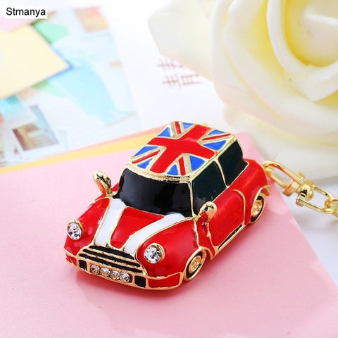 Hot sale Crystal Car Key Chain New metal Varied Key Holder Fashion Bag Charm Accessories Rhinestones Lovely Keychain K1724