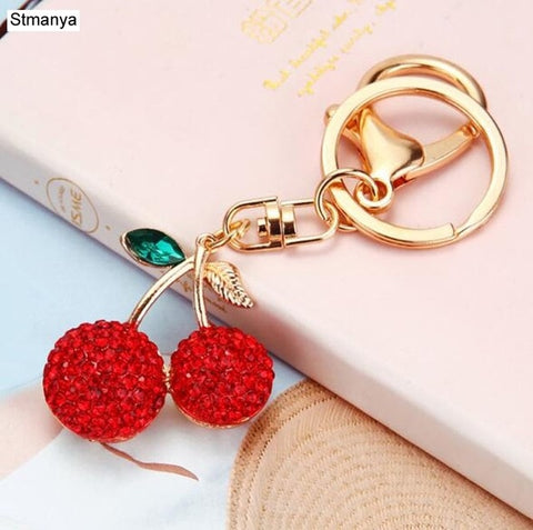 Hot sale Crystal Car Key Chain New metal Varied Key Holder Fashion Bag Charm Accessories Rhinestones Lovely Keychain K1724