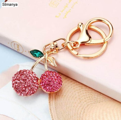 Hot sale Crystal Car Key Chain New metal Varied Key Holder Fashion Bag Charm Accessories Rhinestones Lovely Keychain K1724