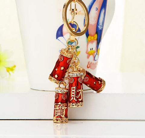 Hot sale Crystal Car Key Chain New metal Varied Key Holder Fashion Bag Charm Accessories Rhinestones Lovely Keychain K1724