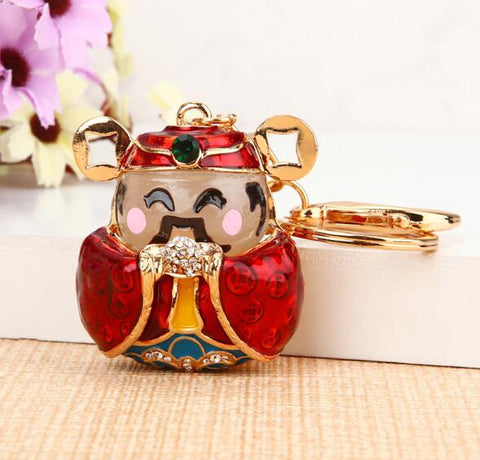 Hot sale Crystal Car Key Chain New metal Varied Key Holder Fashion Bag Charm Accessories Rhinestones Lovely Keychain K1724