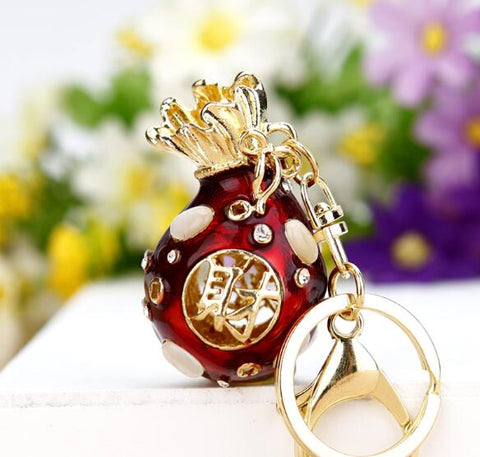 Hot sale Crystal Car Key Chain New metal Varied Key Holder Fashion Bag Charm Accessories Rhinestones Lovely Keychain K1724