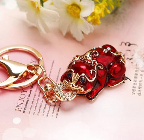 Hot sale Crystal Car Key Chain New metal Varied Key Holder Fashion Bag Charm Accessories Rhinestones Lovely Keychain K1724