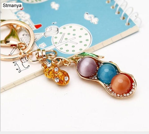 Hot sale Crystal Car Key Chain New metal Varied Key Holder Fashion Bag Charm Accessories Rhinestones Lovely Keychain K1724