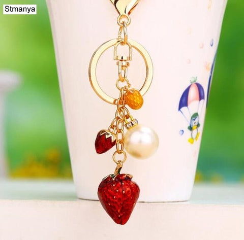 Hot sale Crystal Car Key Chain New metal Varied Key Holder Fashion Bag Charm Accessories Rhinestones Lovely Keychain K1724